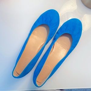 Azure Cece suede ballet flats J crew